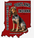 English Coonhound Stickers