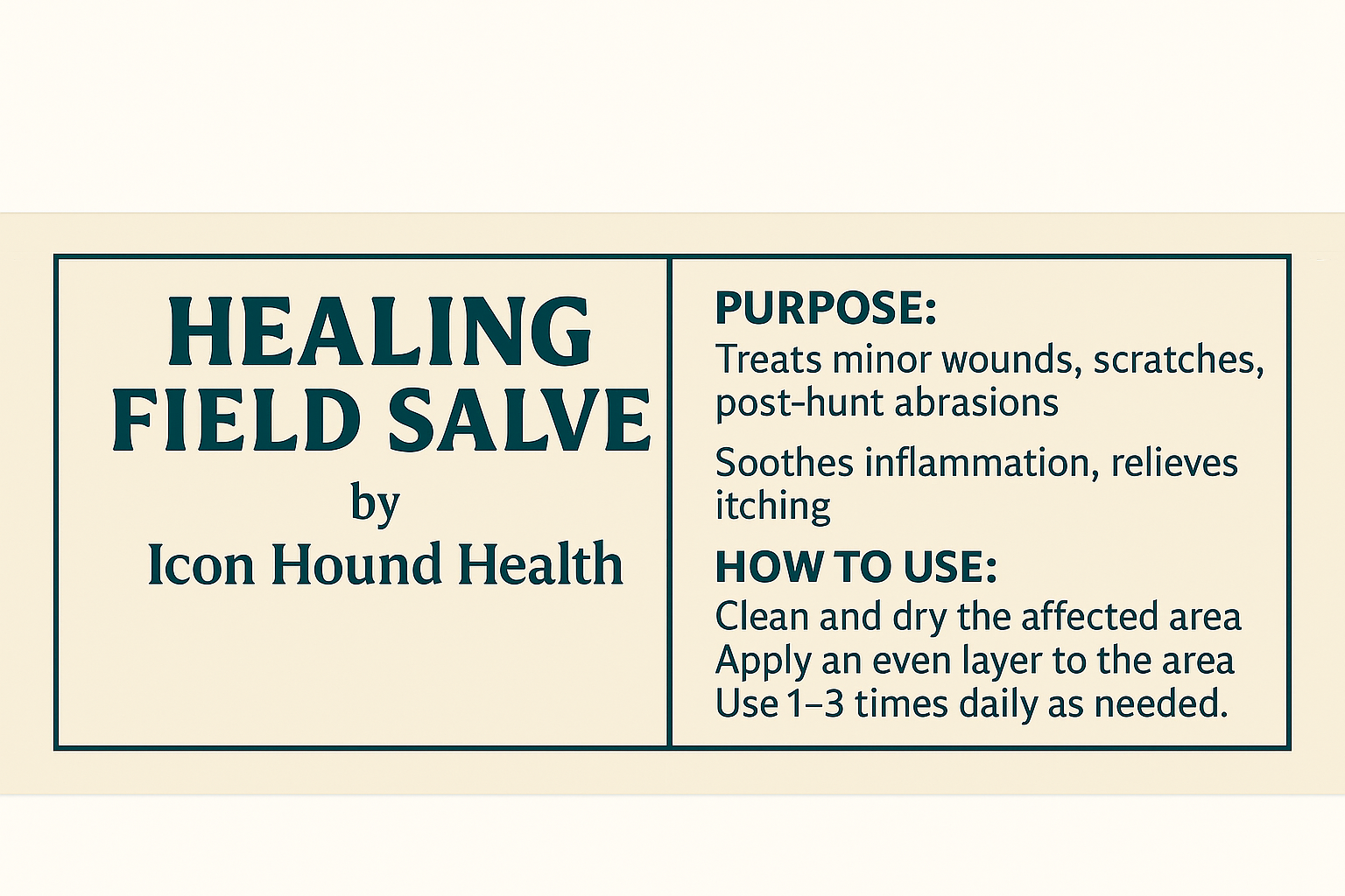 Healing Field Salve