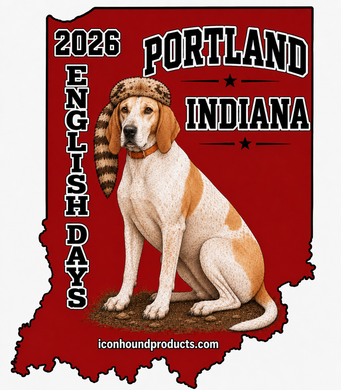 English Coonhound Stickers